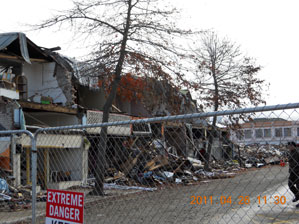 Earthquake damage at Christchurch, New Zealand - 2011